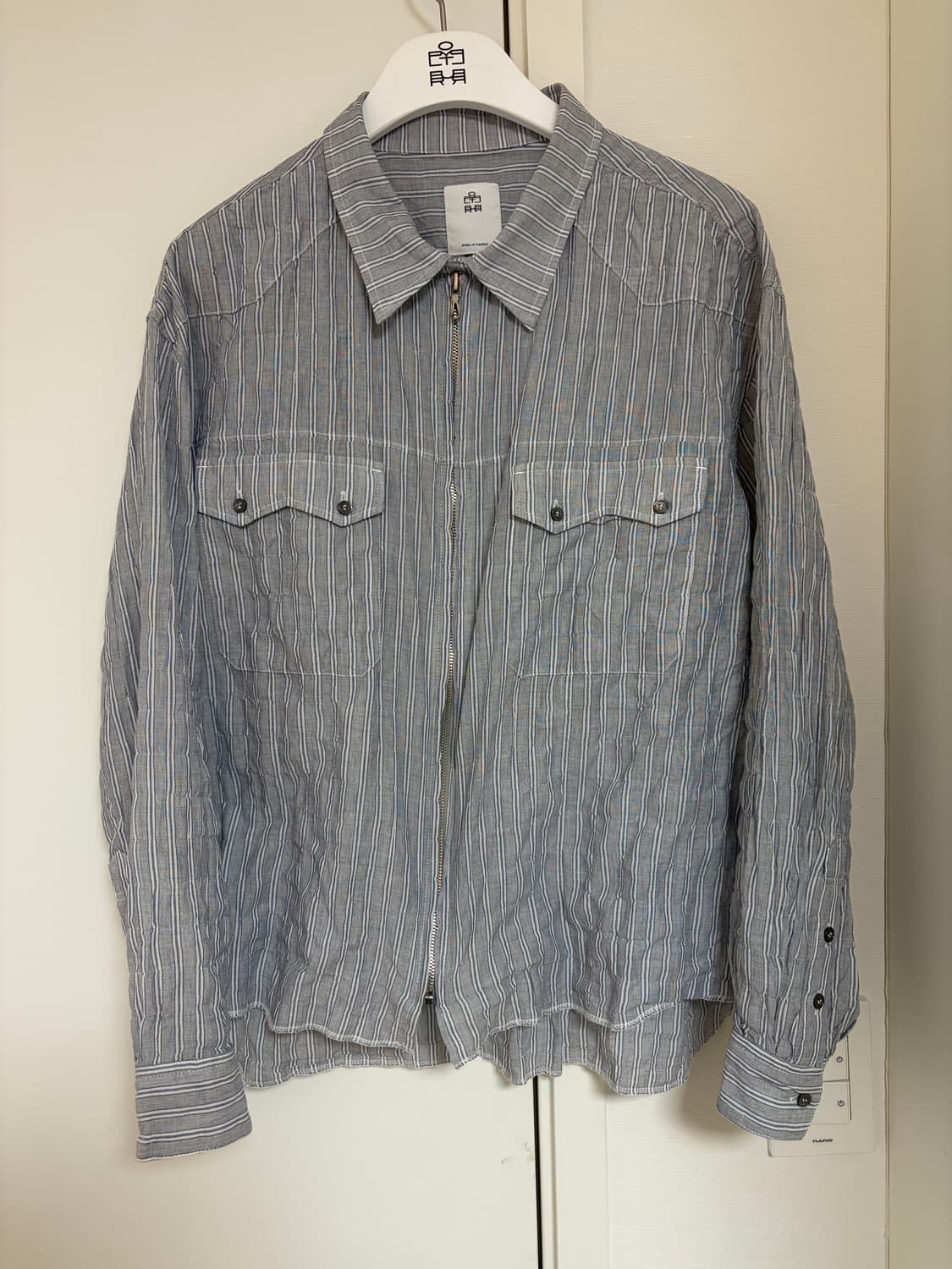 폴리테루 집 업 셔츠  상품이미지1