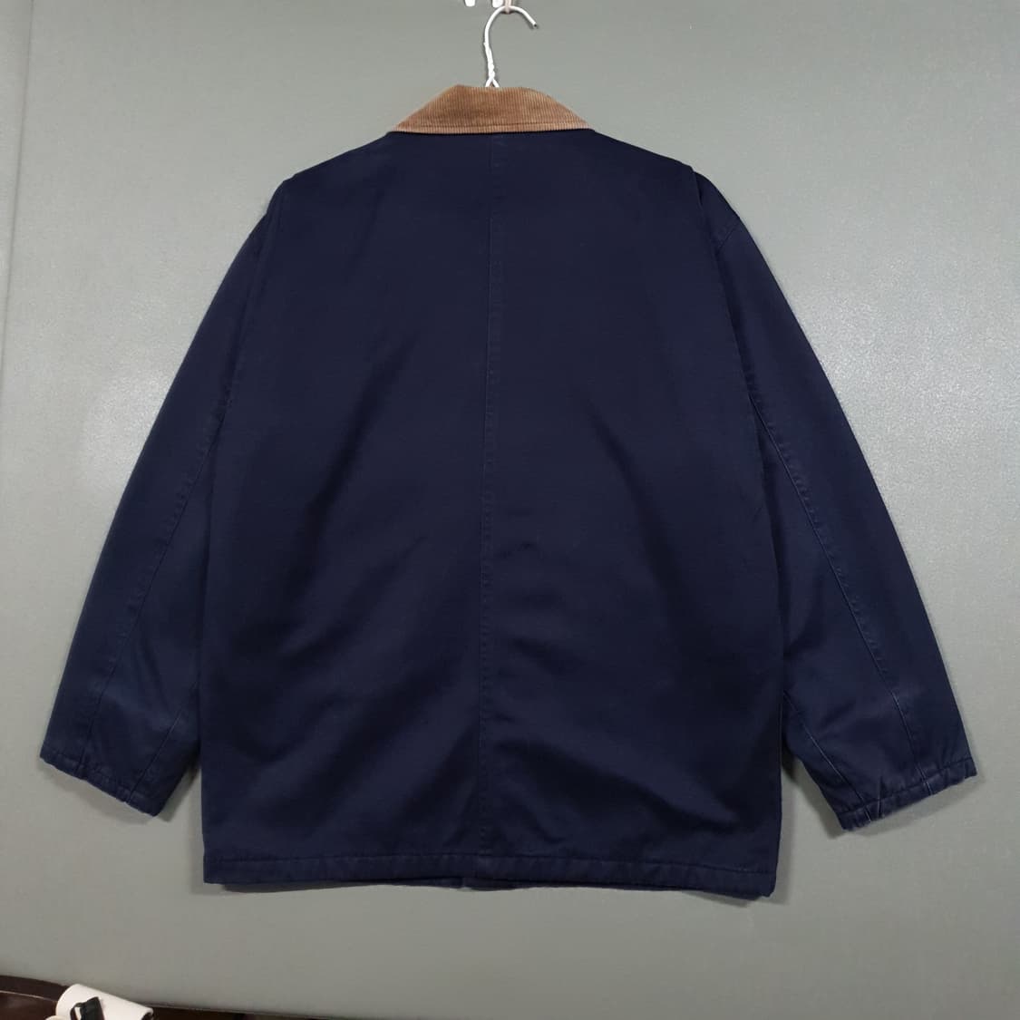 실측 L (100) 디키즈 코듀로이 노바체크 포켓 워크 초어 자켓 네이비 상품이미지7