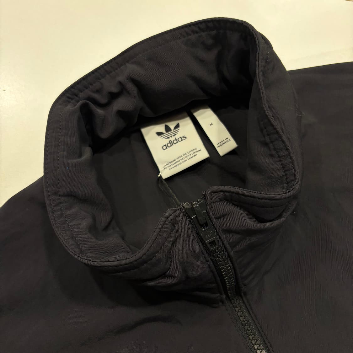 [M] 아디다스 블랙/화이트 반집업 아노락 바람막이 자켓 B531 상품이미지4