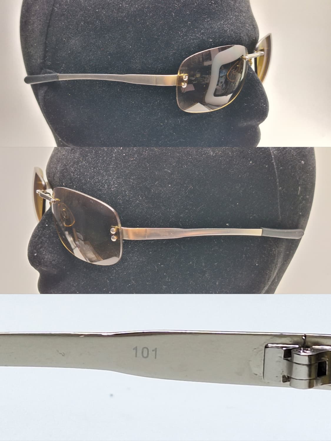 00s 일본 빈티지/무테 선글라스/ 수입 패션 아이웨어 y2k 레트로 상품이미지2