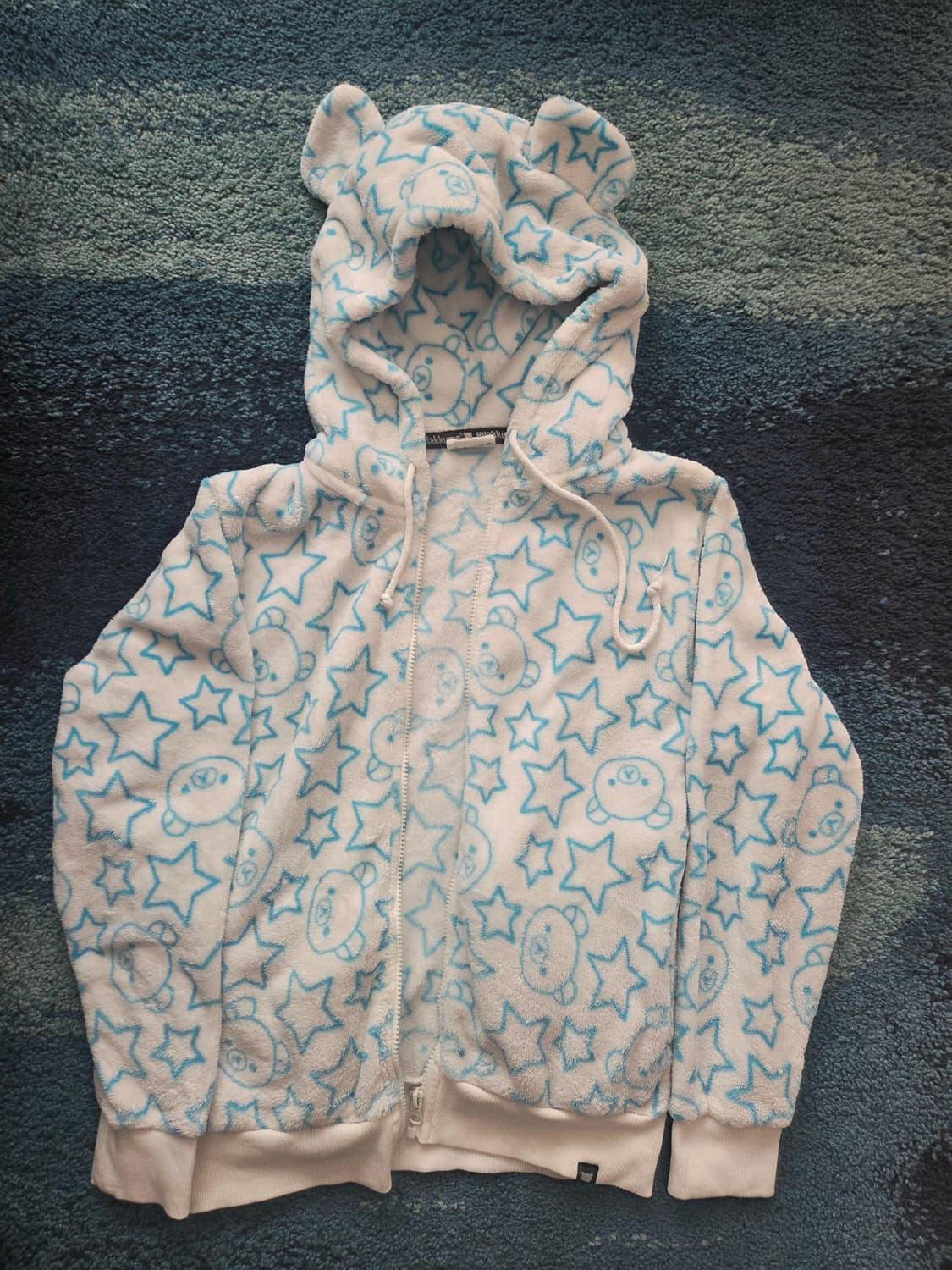 리락쿠마 일본 지퍼 후드집업 (귀 모양 오리지널 상품, Y2K) S사이즈 상품이미지1