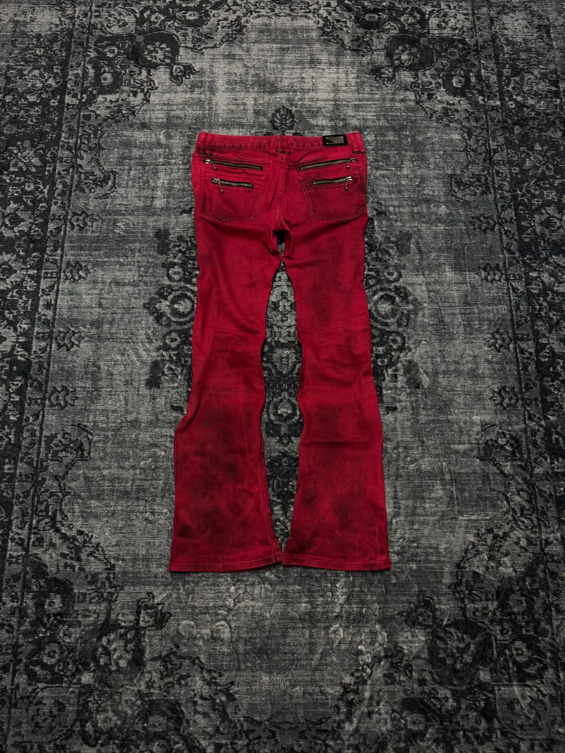 Buffalo bobs 00s red washing boots cut d 상품이미지1