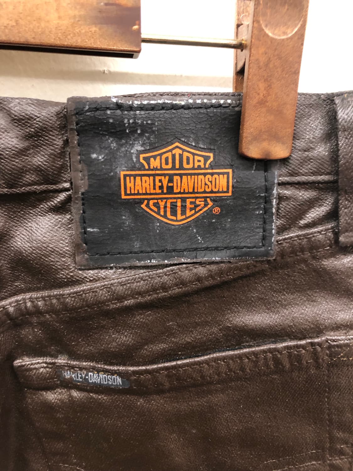 코팅 부츠컷 팬츠 다크 브라운 상품이미지4