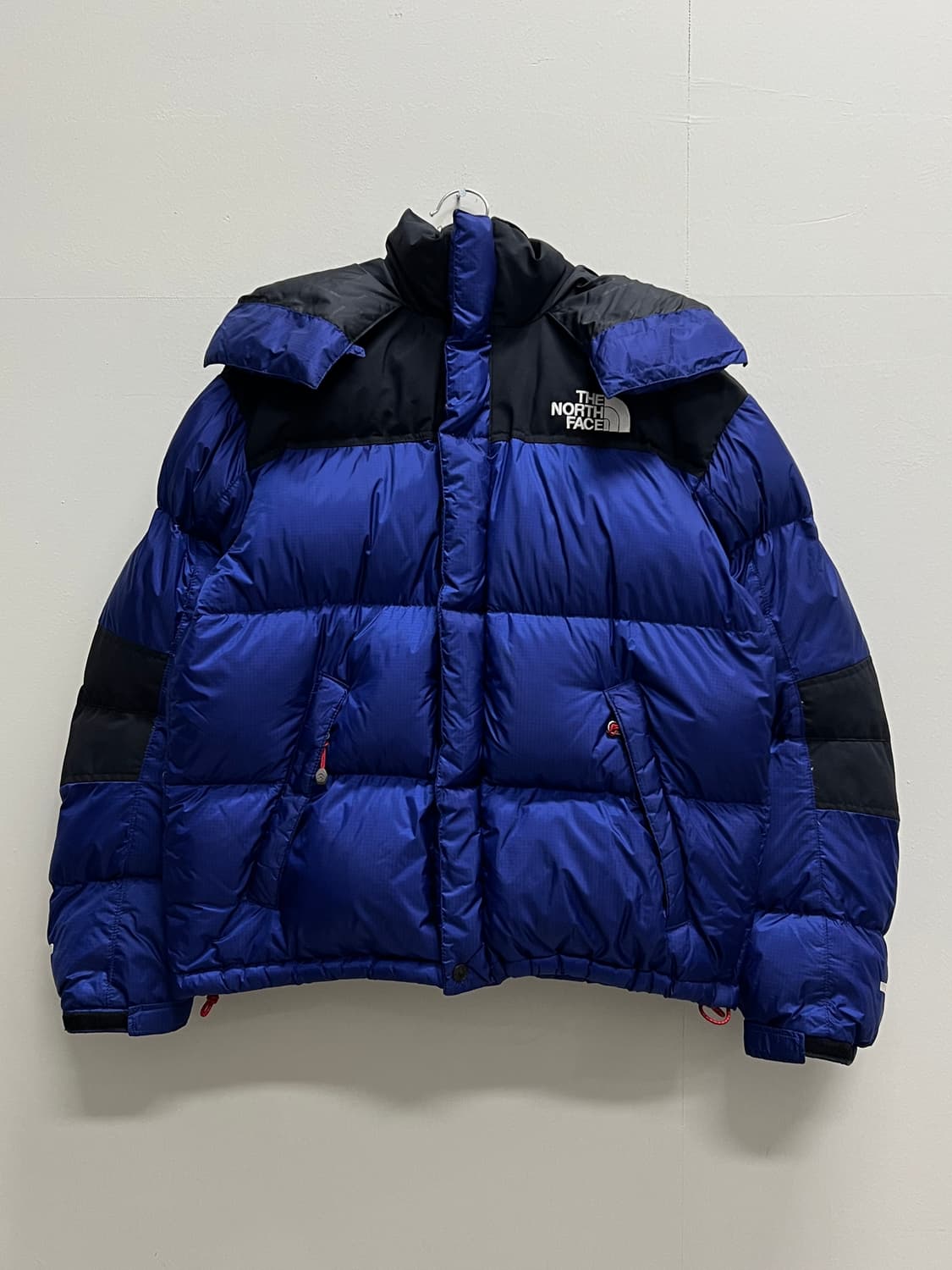 노스페이스 700필 윈드스토퍼 드롭 구스다운 패딩 자켓 블루 상품이미지2