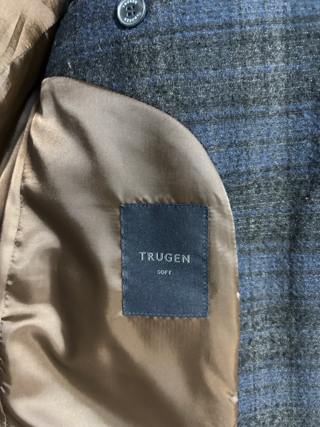 트루젠 네이비 체크 자켓  상품이미지3