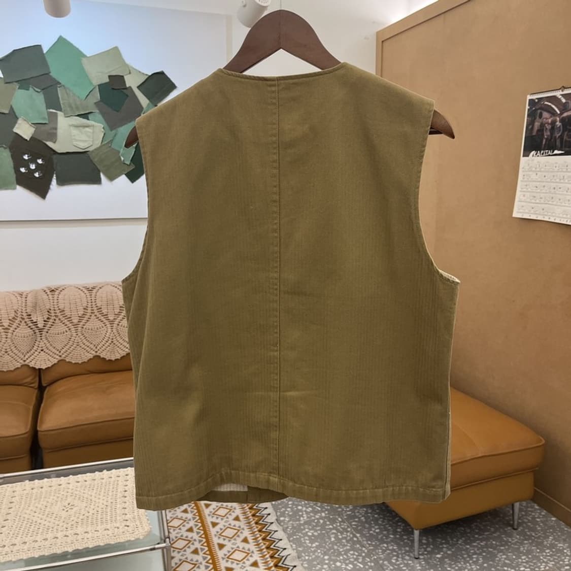 유니폼브릿지 아메카지 사파리 포켓 버튼 베스트 L C10555 상품이미지4