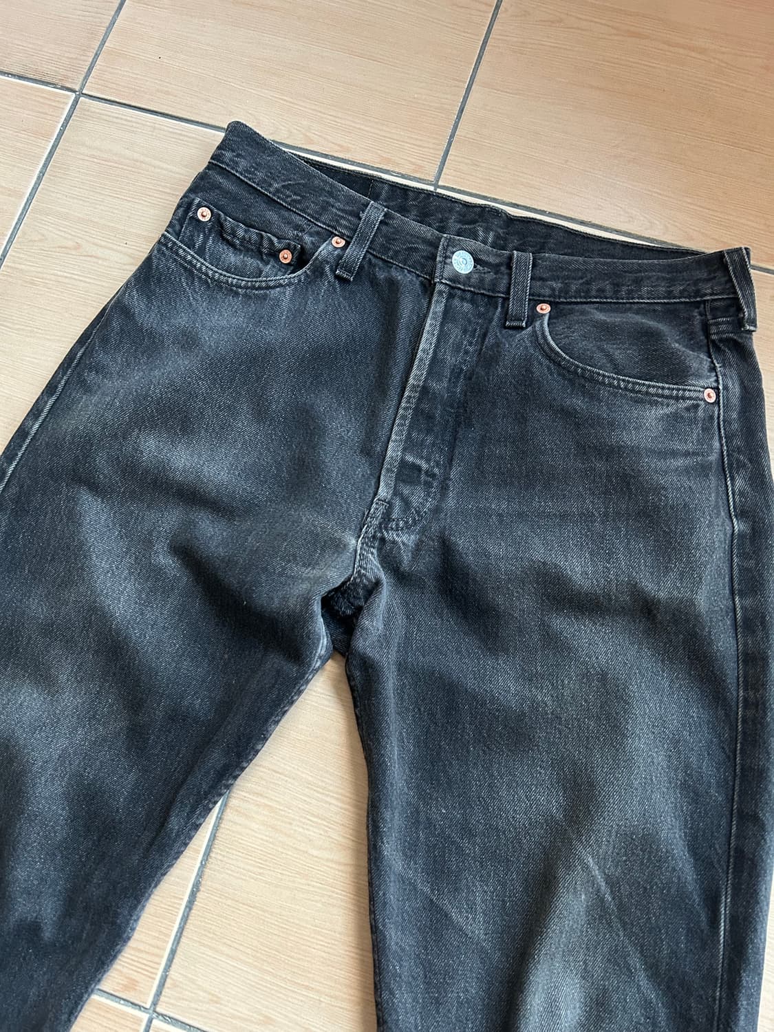 90‘s 리바이스501 블랙진33(32)in 상품이미지2