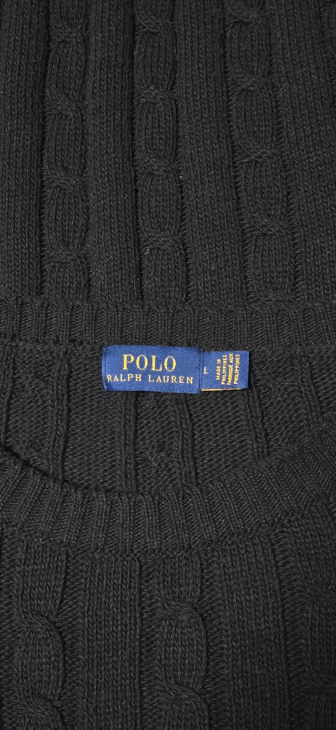 폴로 랄프로렌 꽈배기 니트 블랙 L 상품이미지3