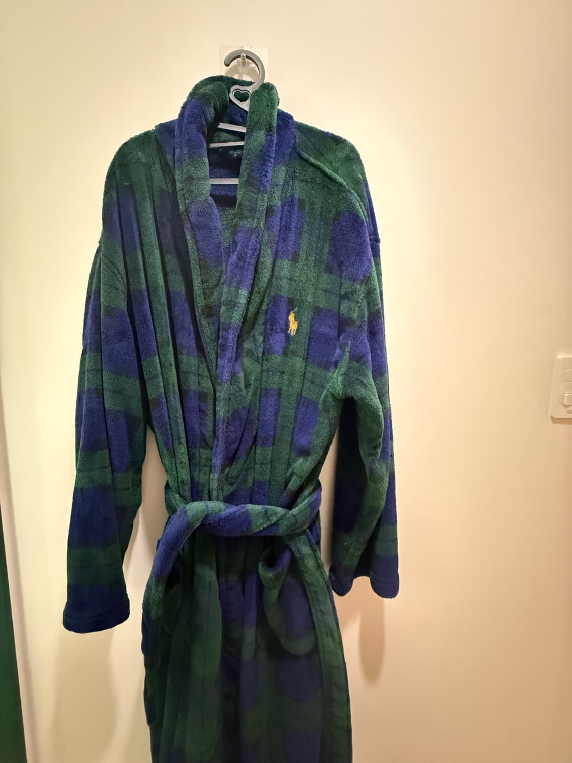 폴로 랄프로렌 블랙와치 체크 로브 가운 L/XL 상품이미지1