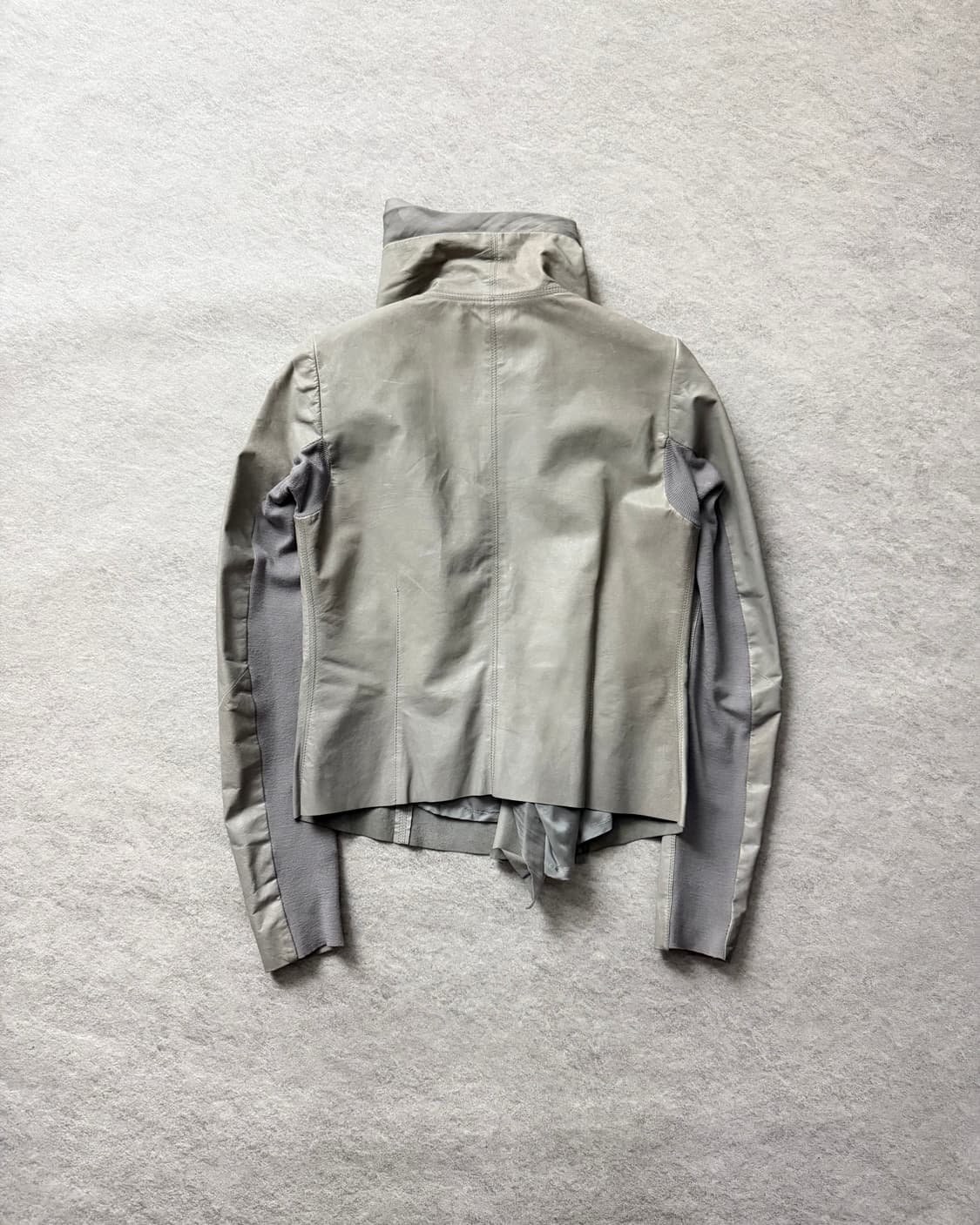 릭오웬스 캥거루 하이넥 레더자켓 상품이미지2