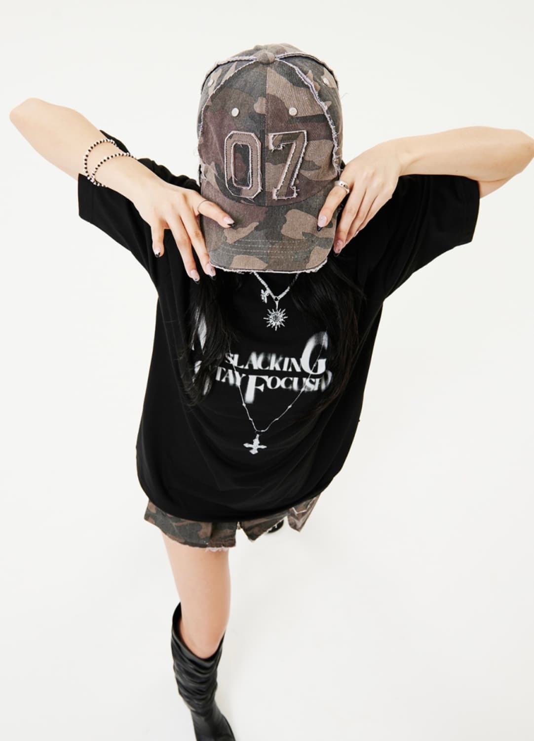 홀리넘버세븐 카모플라주 07패치 볼캡 카키 상품이미지8