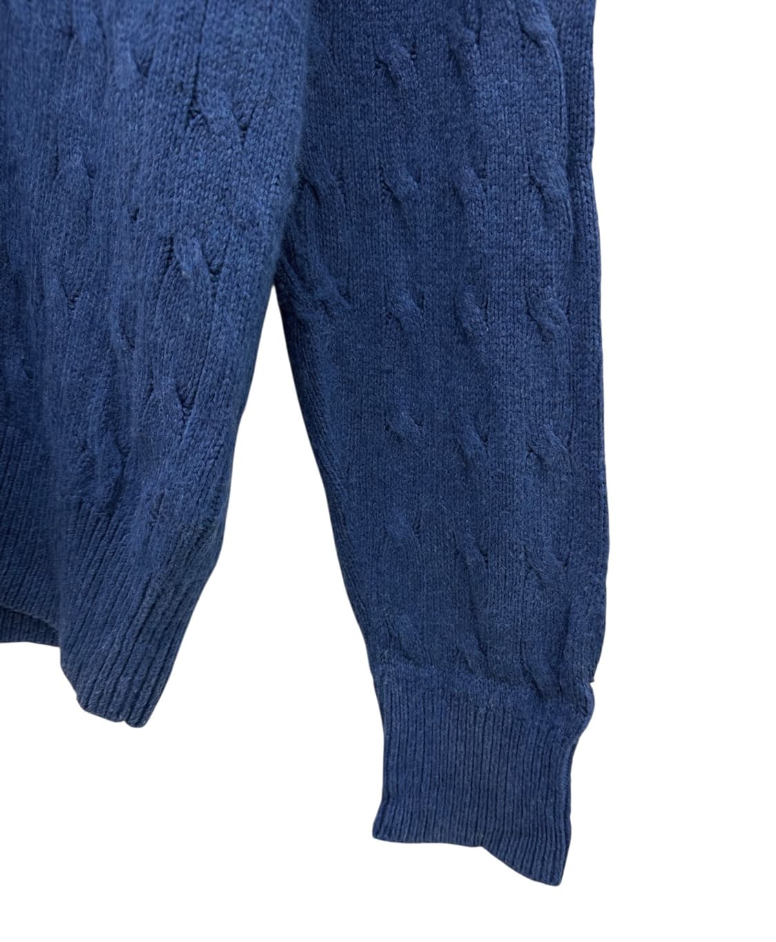 폴로 꽈배기 목폴라 니트 블루 (L) 상품이미지7