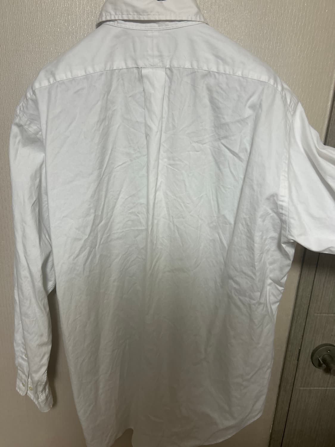 폴로 랄프로렌 코튼 엘라 화이트 버튼다운 포플린 커스텀핏 셔츠 상품이미지2