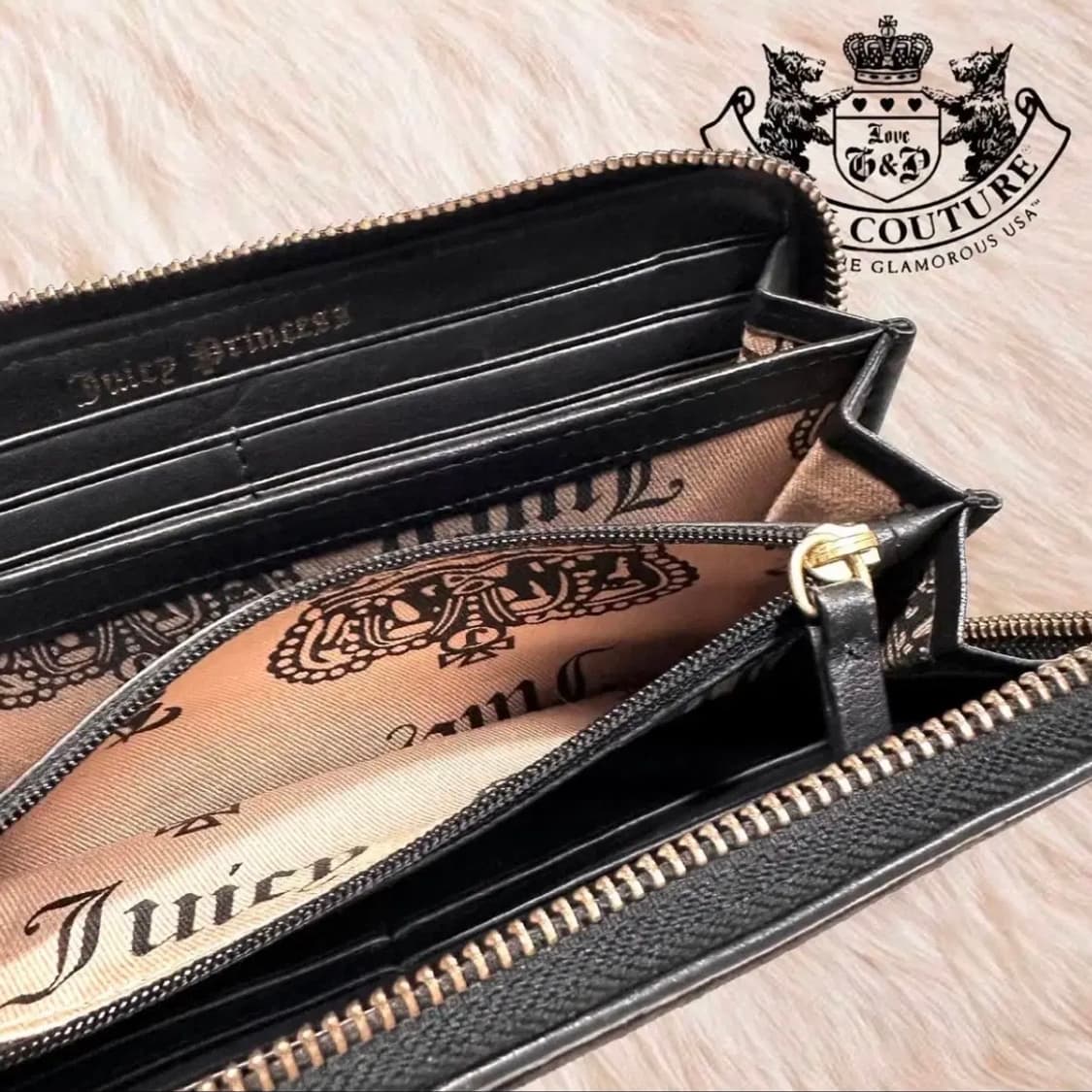 [2002] 쥬시꾸뛰르 벨벳 지갑 초코브라운 상품이미지7