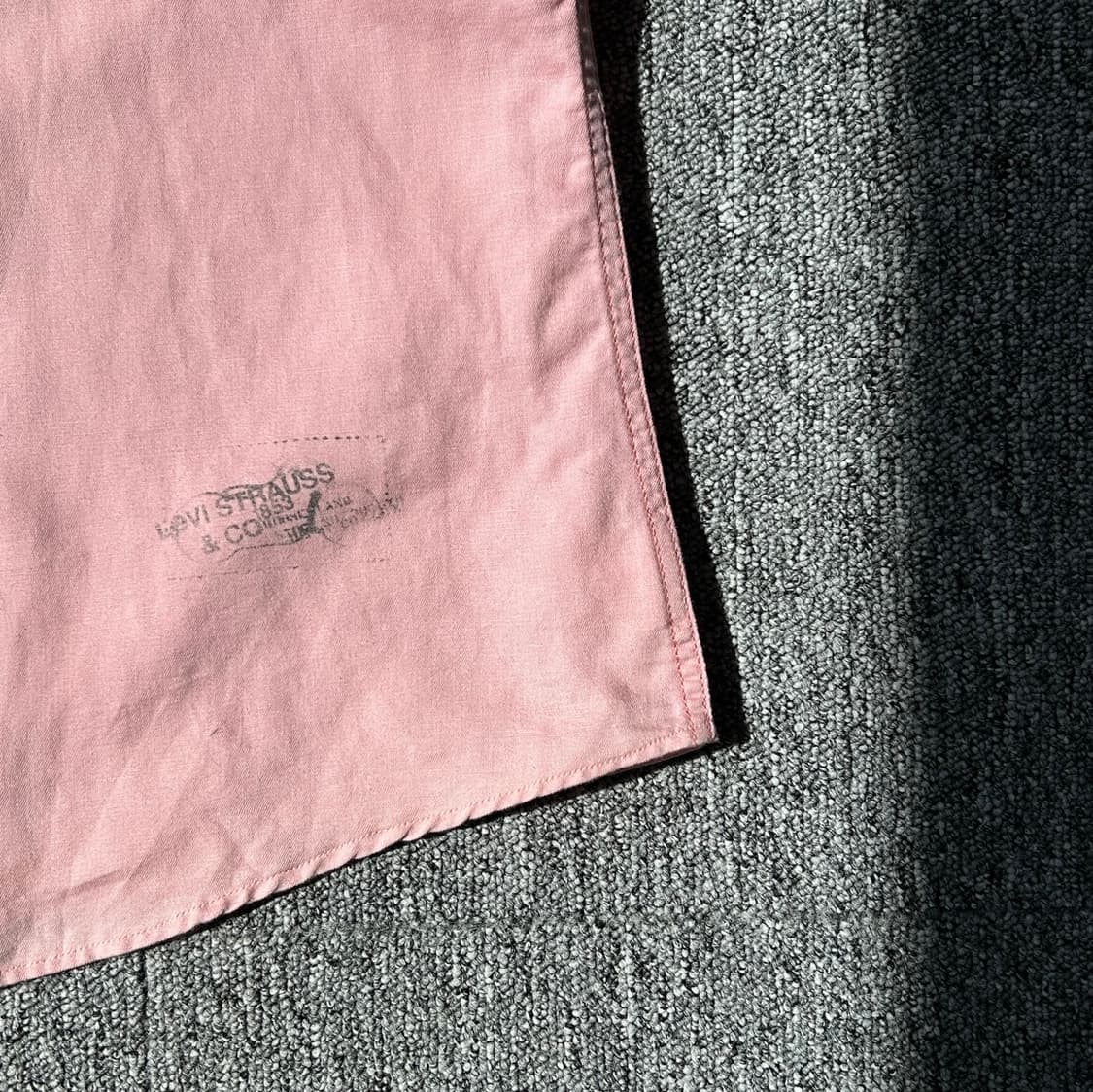 리바이스 핑크 웨스턴 반팔 셔츠  상품이미지5