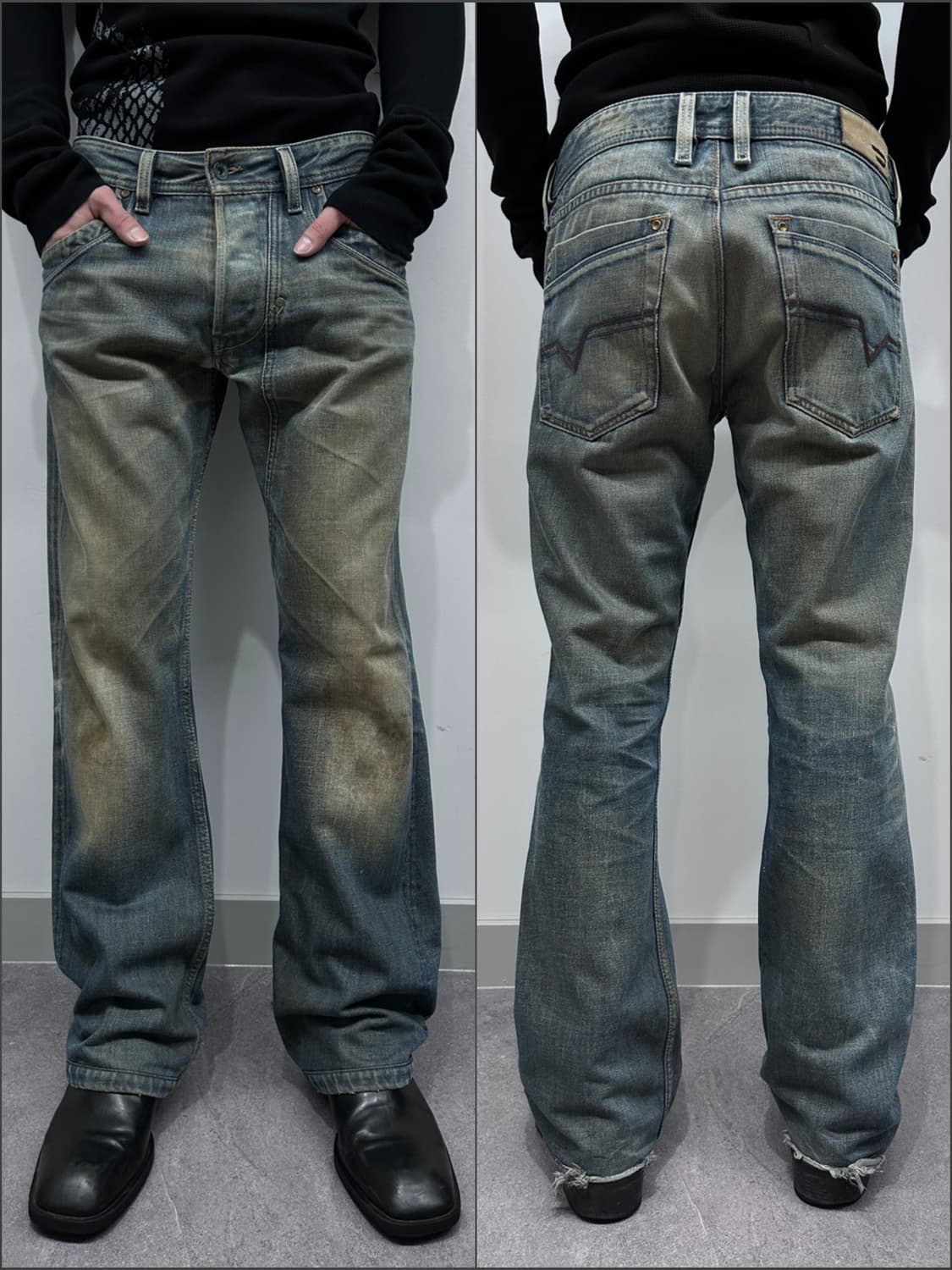 디젤 샌드 워싱 데님 팬츠 상품이미지1