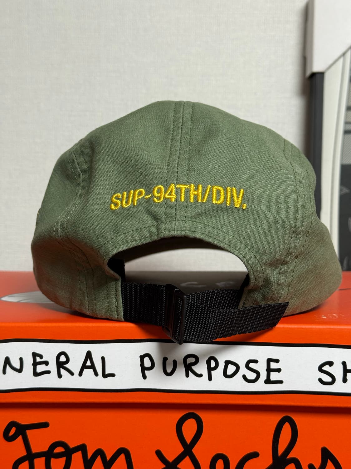 슈프림 캠프캡 올리브 상품이미지3