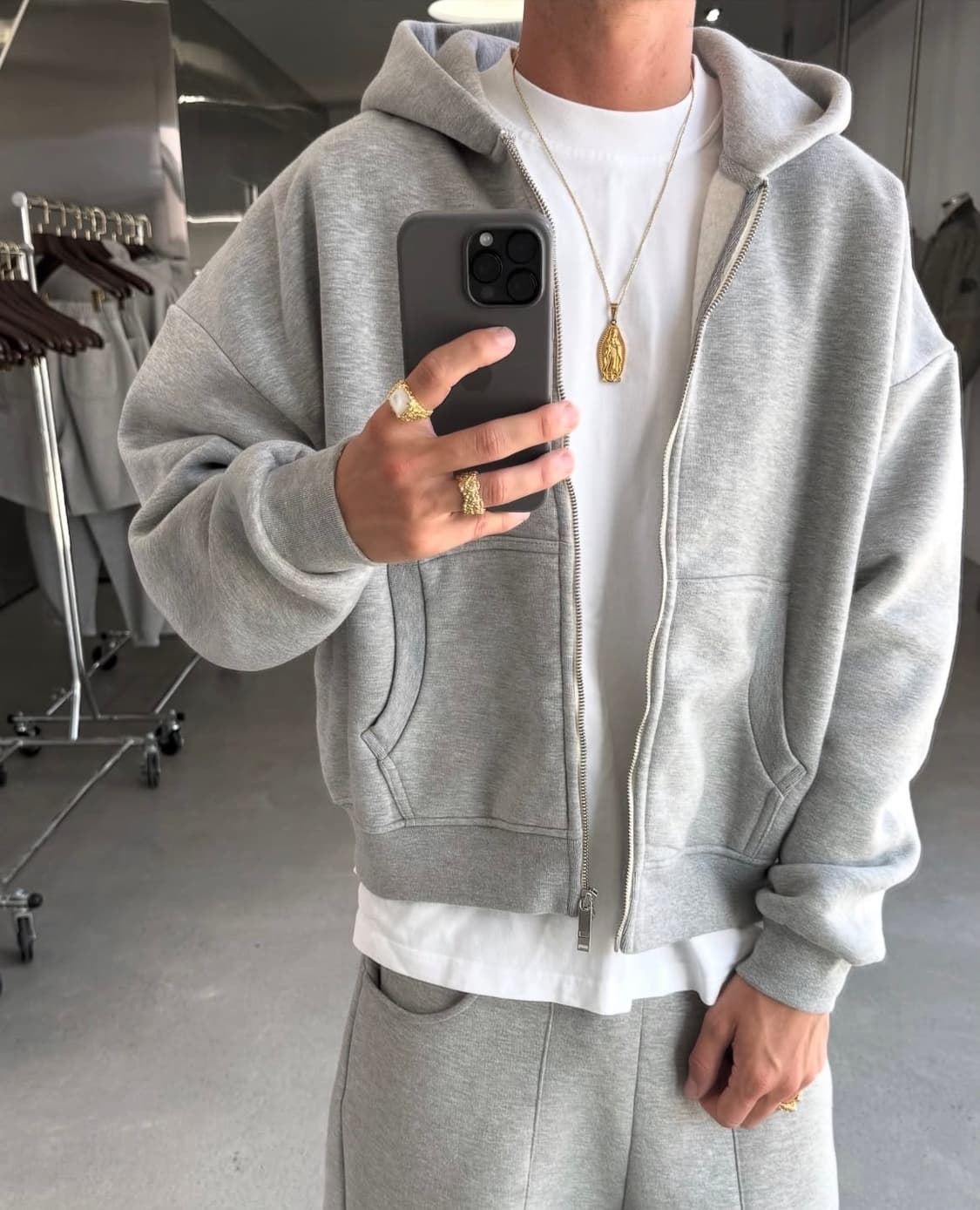 sweatscollective cozy hoodie 후드집업 그레이 M 상품이미지1