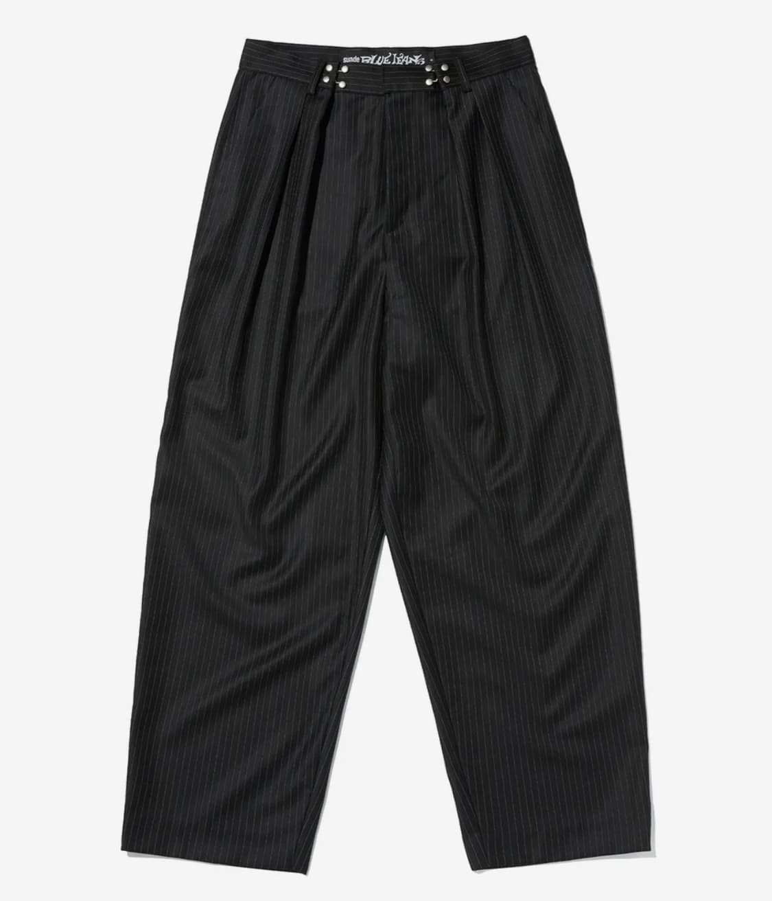 스웨이드 투턱 스트라이프 슬랙스 상품이미지2