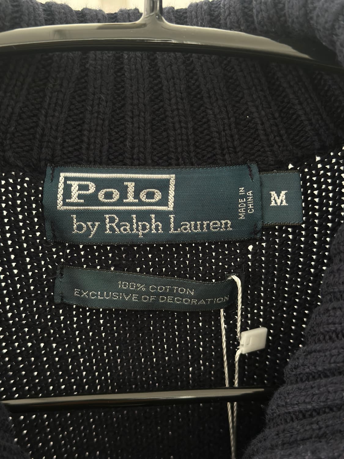 폴로 랄프로렌 네이비 코튼 니트집업  상품이미지6