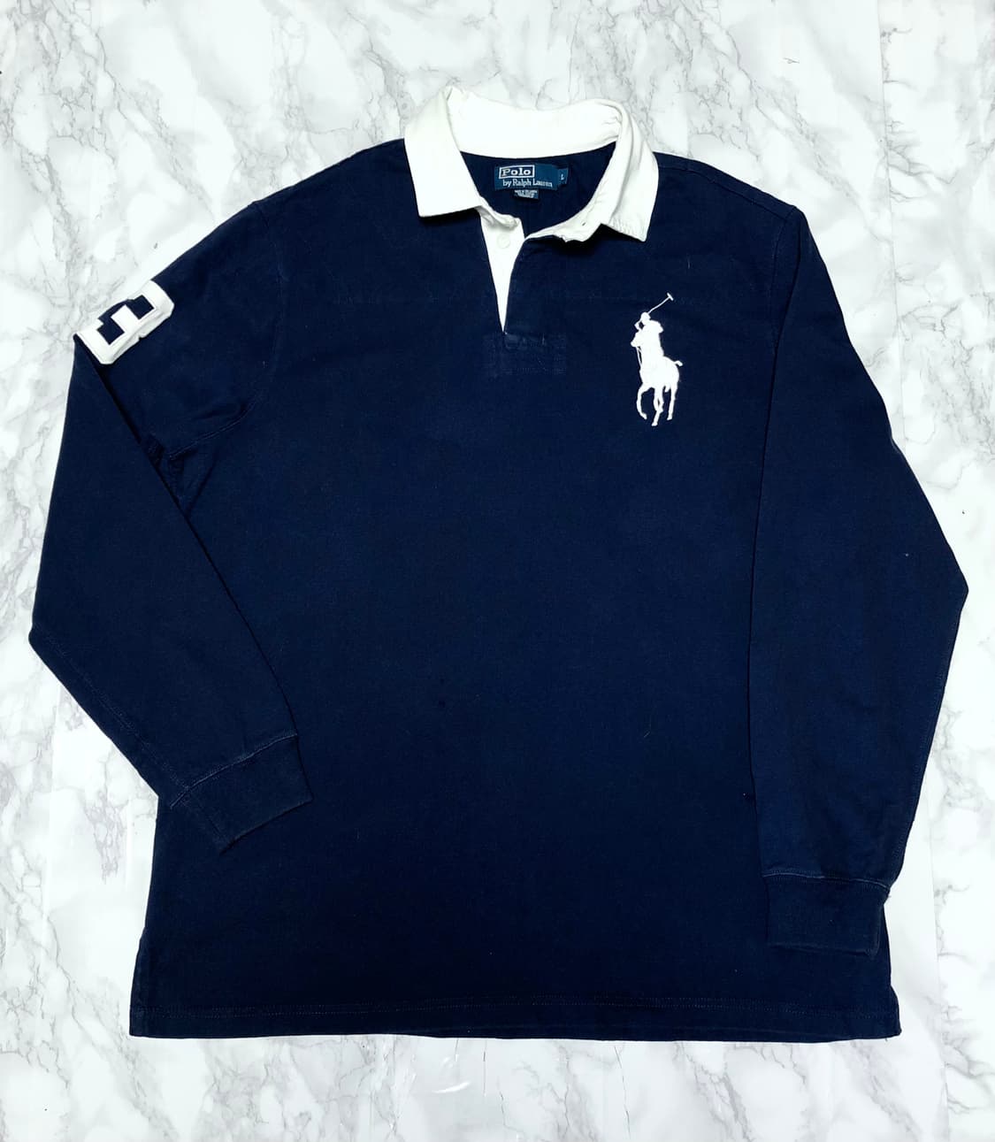 폴로 랄프로렌 빅포니 희귀 럭비 카라티 티셔츠 상품이미지1