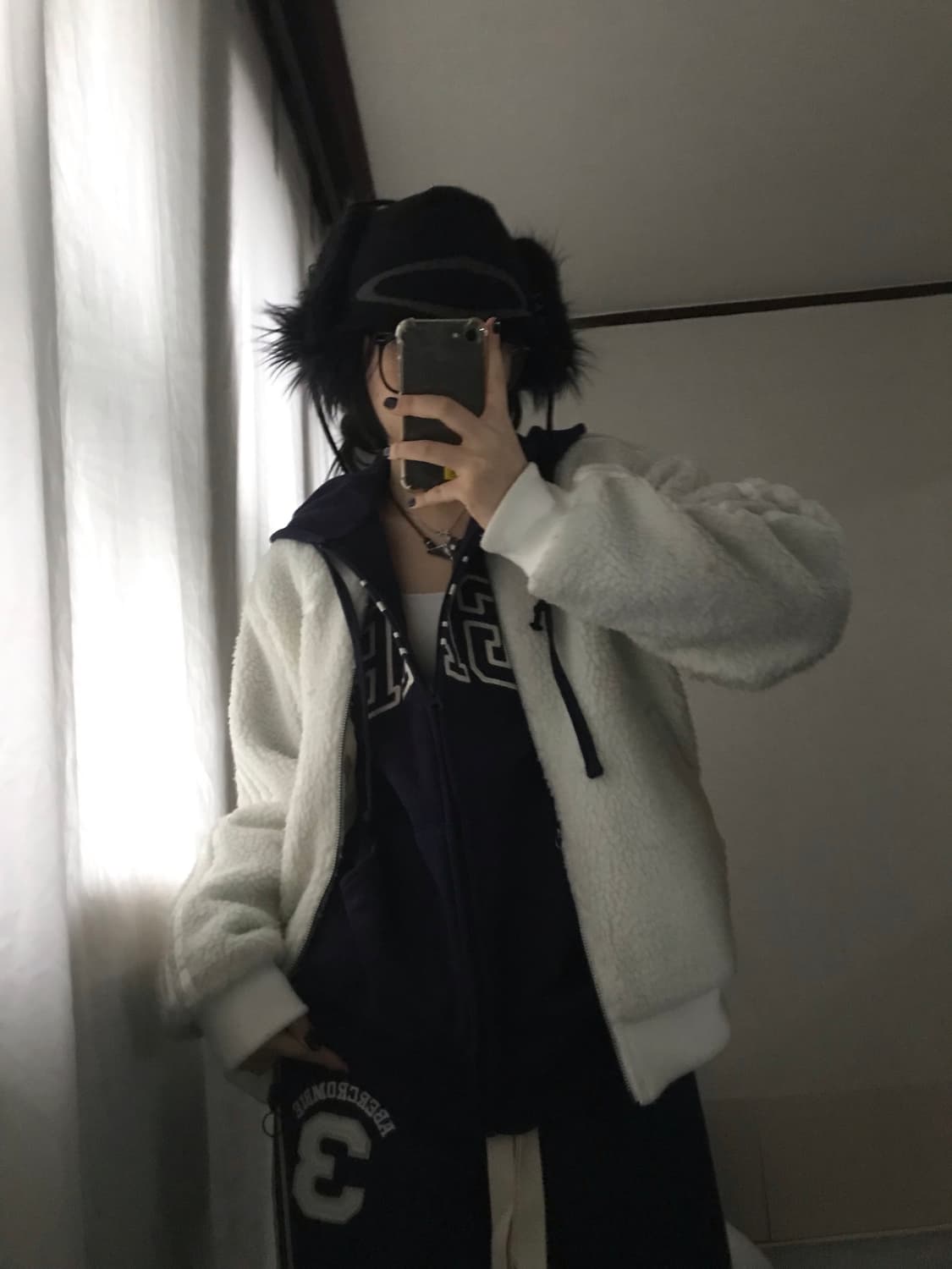 아디다스 아이보리 삼선 후리스 상품이미지5