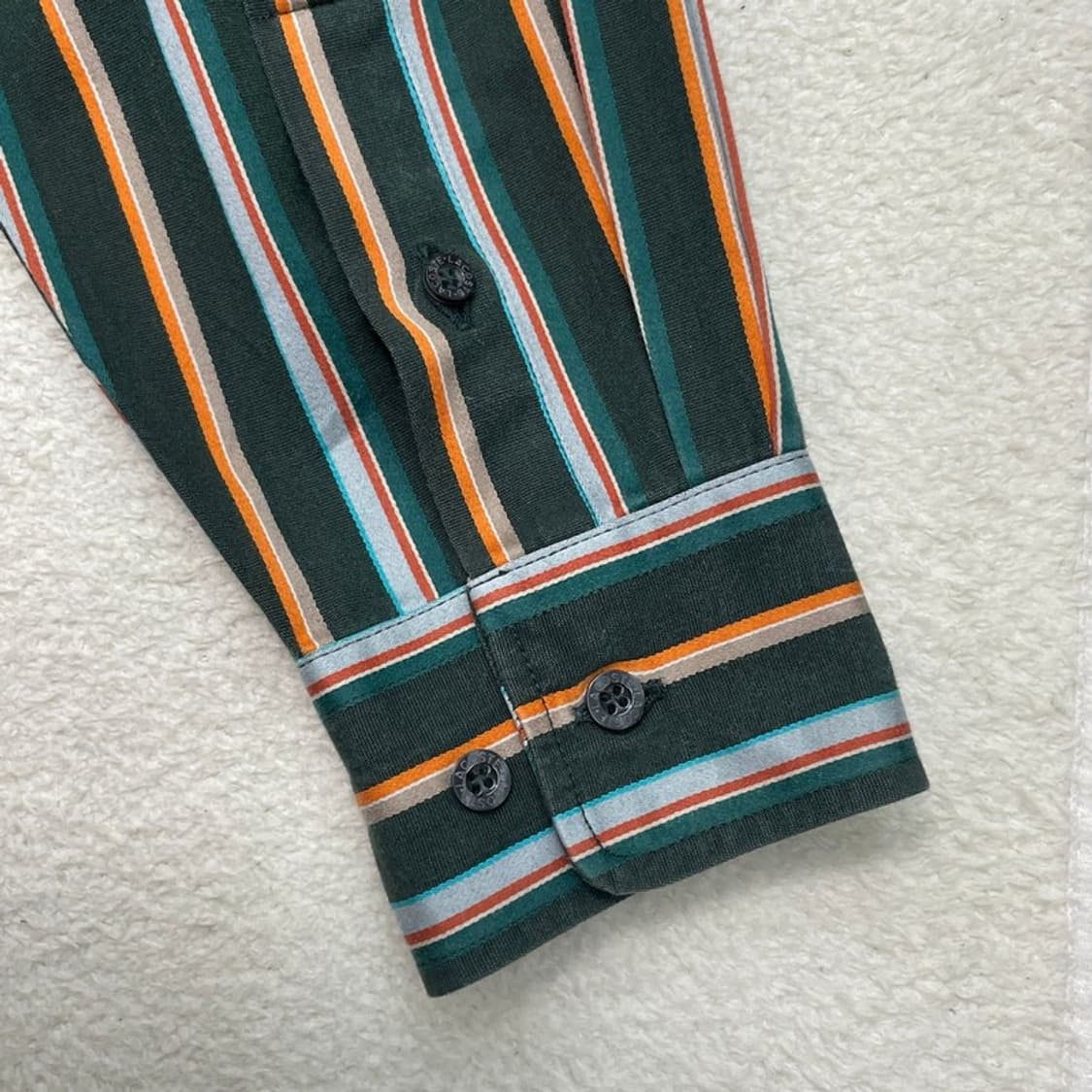 LACOSTE 스트라이프 셔츠 그린 95 상품이미지4