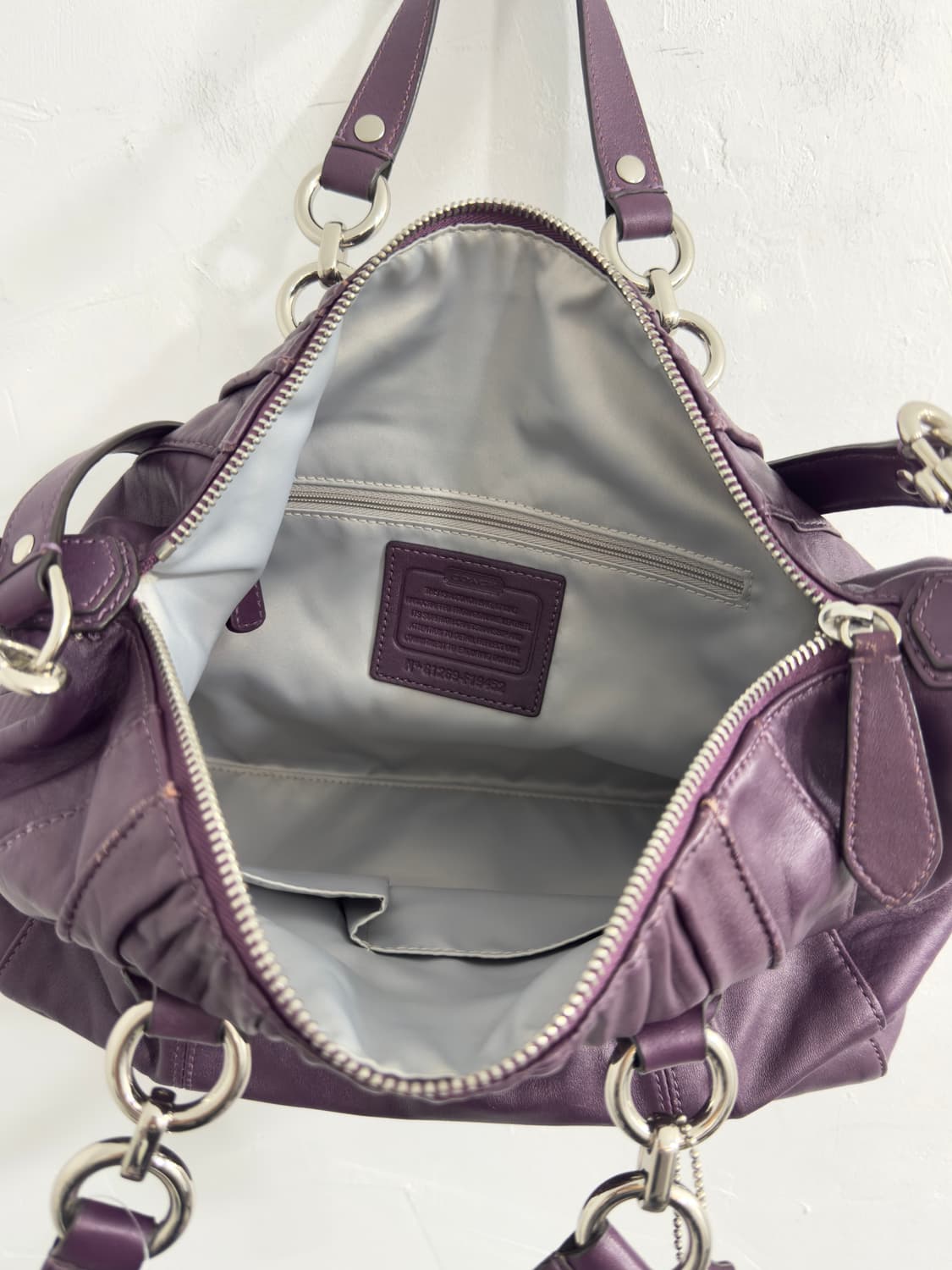 coach purple leather bag 상품이미지7