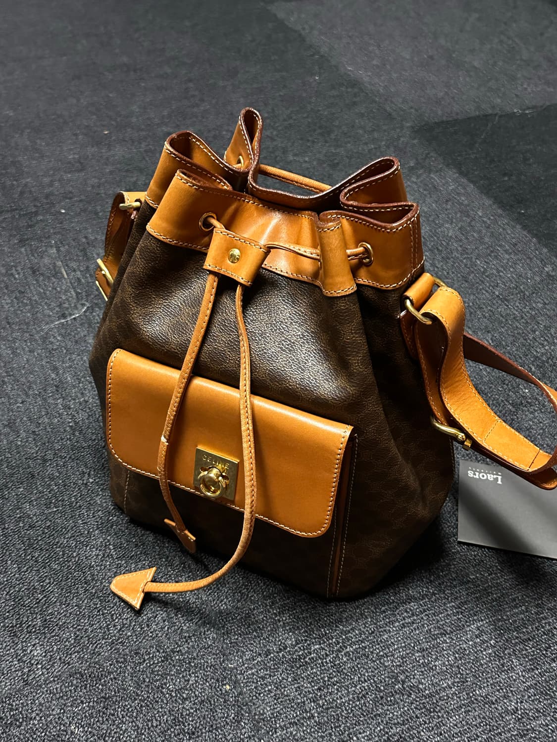 CELINE 빈티지 드로스트링 버킷백 90s 상품이미지3