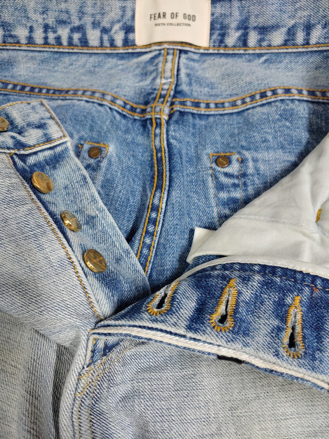 피어오브갓 6th 콜렉션 리버스 데님 팬츠 28 상품이미지4