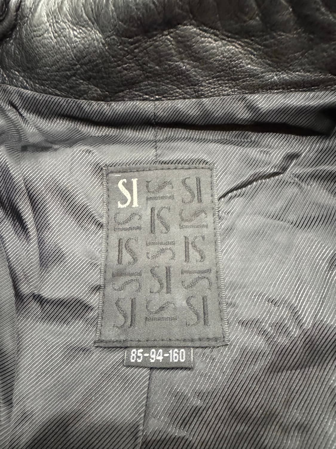 American vintage 여성 가죽 니트자켓 상품이미지3