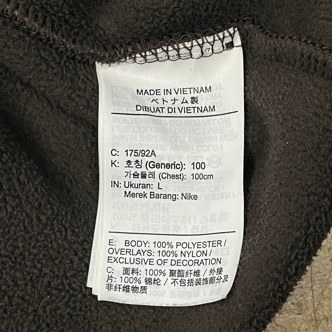 [정품/L] 나이키 스우시 블랙 그레이 맨투맨 b15 상품이미지6