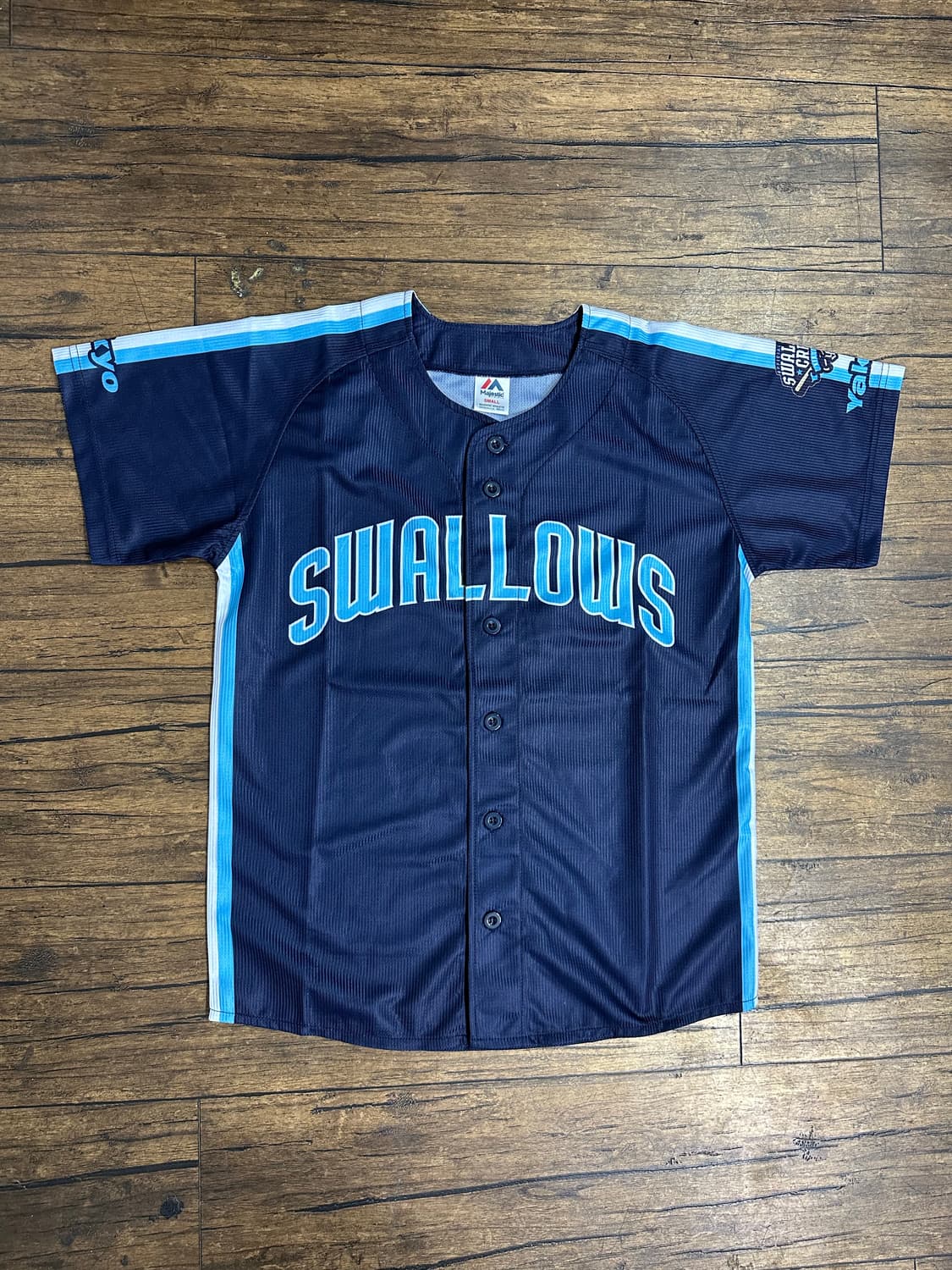 스왈로즈 SWALLOWS 야쿠르트 스왈로즈 야구 유니폼 져지 S 상품이미지1