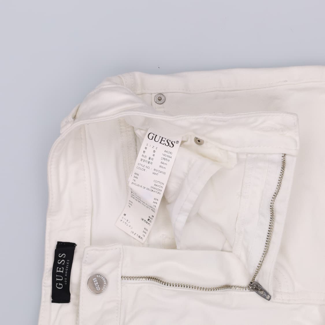 26 게스 여성 부츠컷 화이트진 0429H 상품이미지4