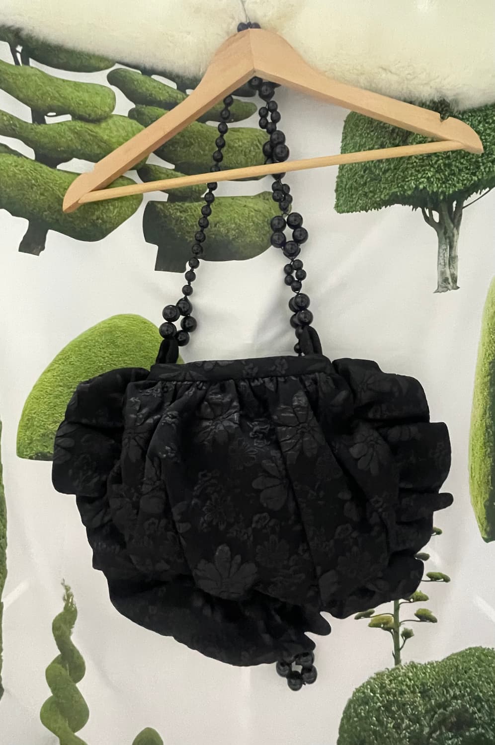 나비버스 Beads Volume bag_Black 상품이미지3