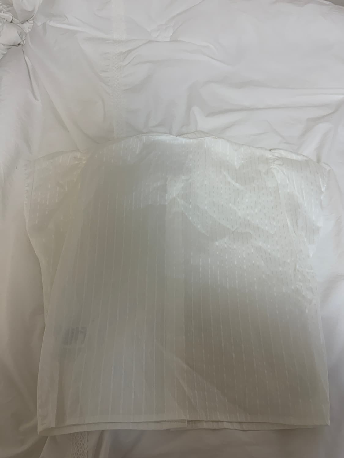 CAP SLEEVE STRIPE SHIRT (WHITE) 상품이미지4