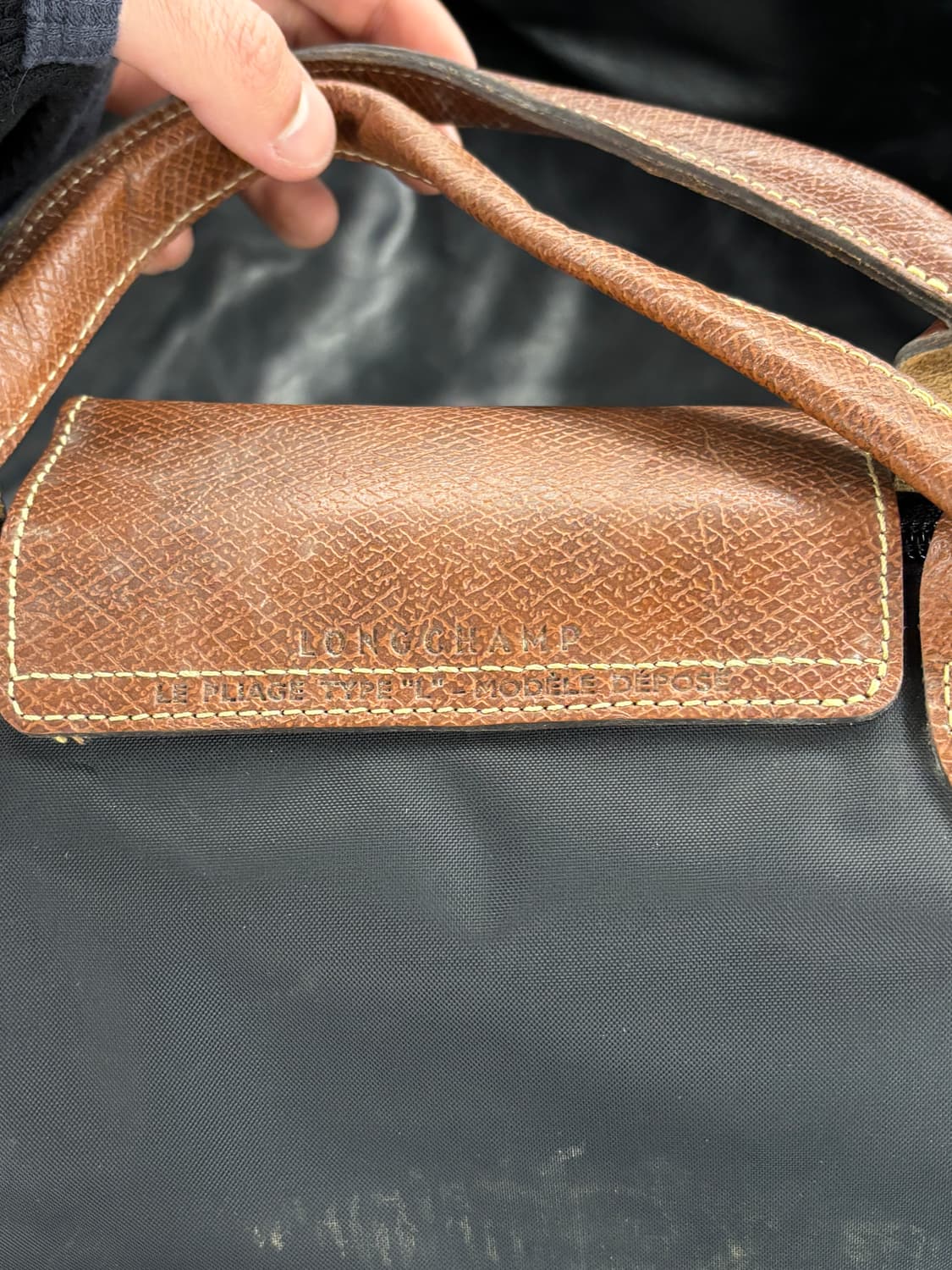 롱샴 르 플리아쥬 블랙 토트백 상품이미지5