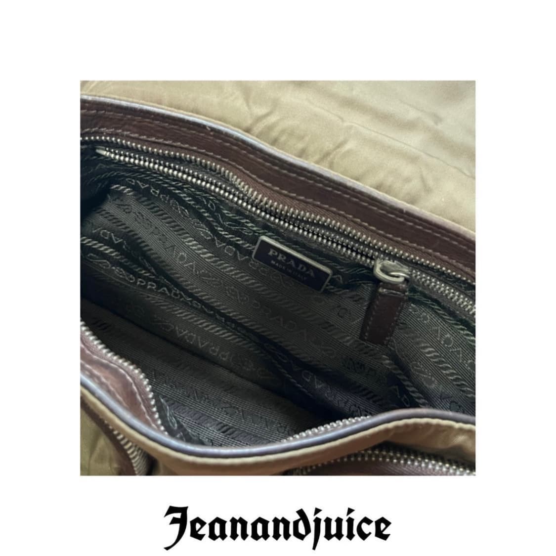 rare* vtg PRADA 비텔로 버클 플랩 숄더백 상품이미지6