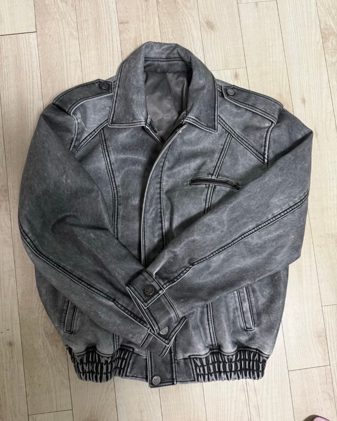 시너진 봄버자켓 그레이 상품이미지2