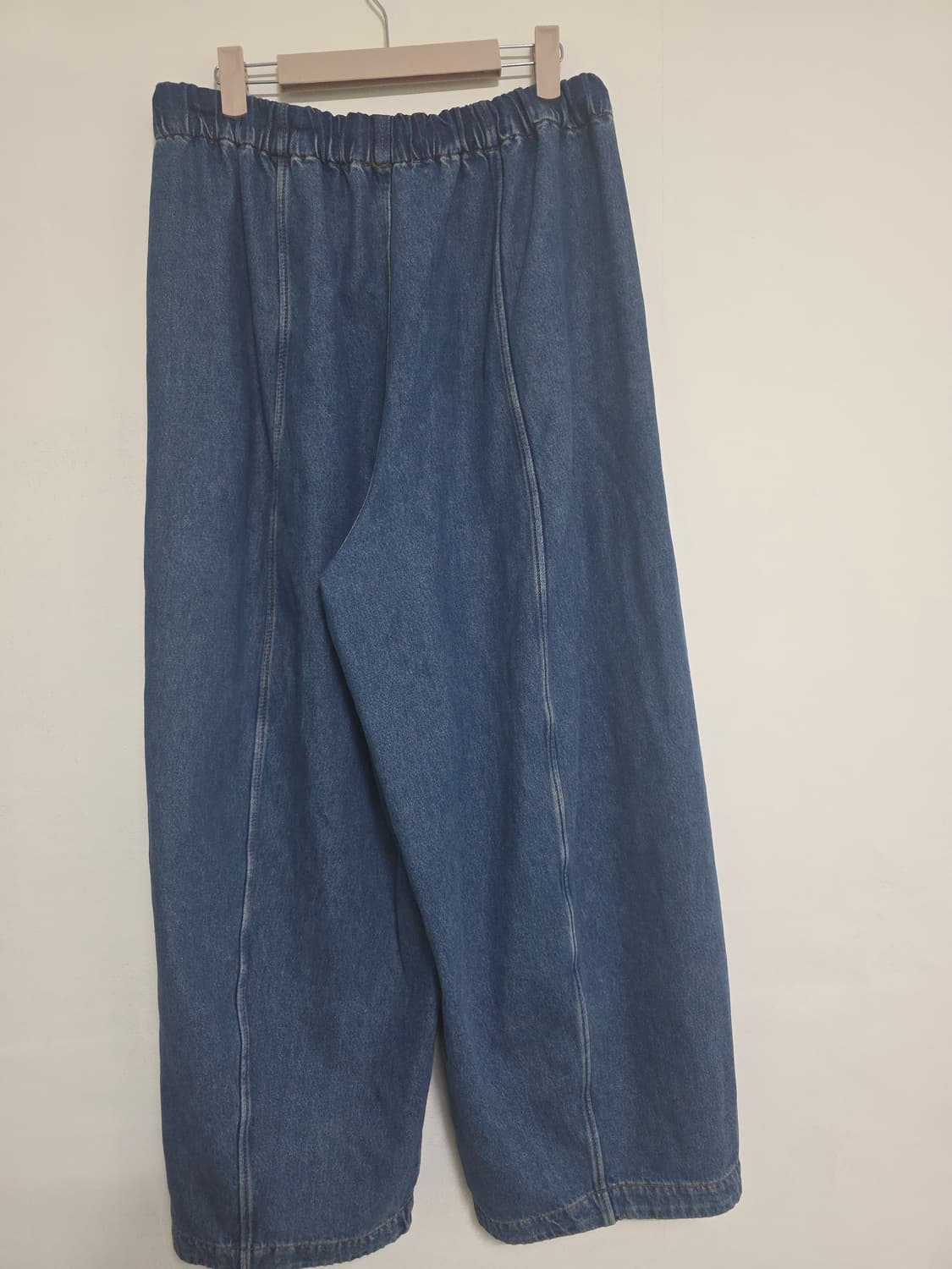 COS 코스 중청 배럴 레그 데님 드로스트링 팬츠 36 상품이미지4