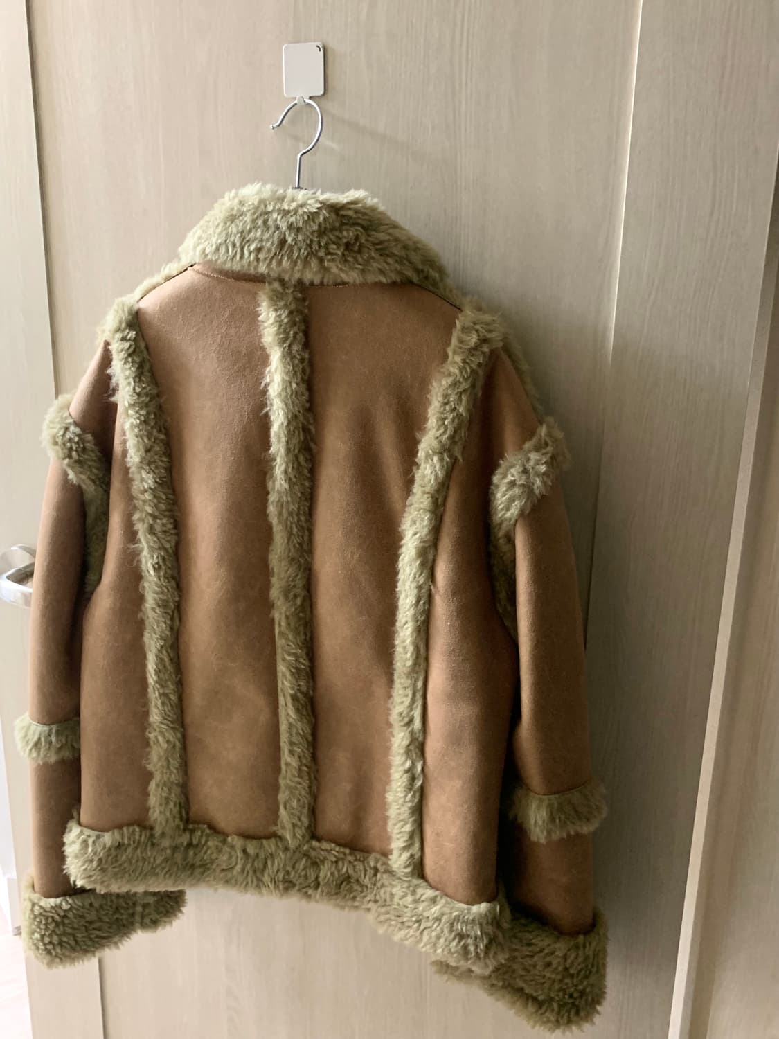 PANELED FAUX-SHEARLING JACKET, CAMEL 상품이미지5