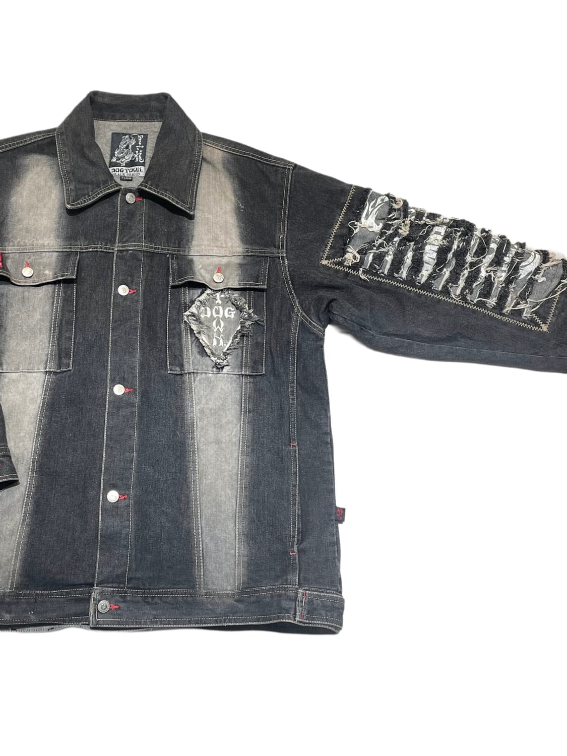 도그타운 워싱 데미지 데님 자켓 상품이미지2