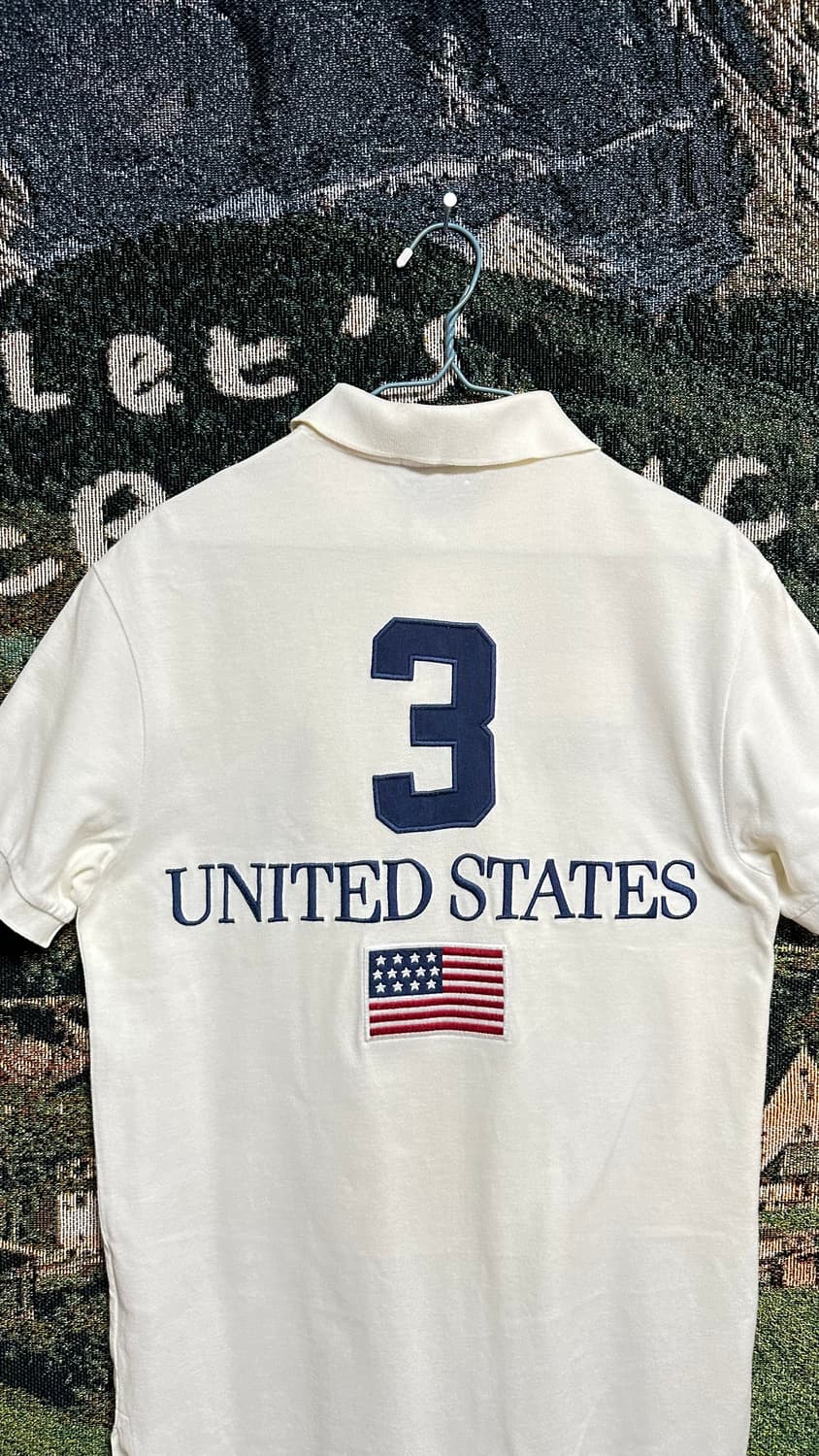 폴로 랄프로렌 빅포니 USA 성조기 카라티 S 상품이미지3