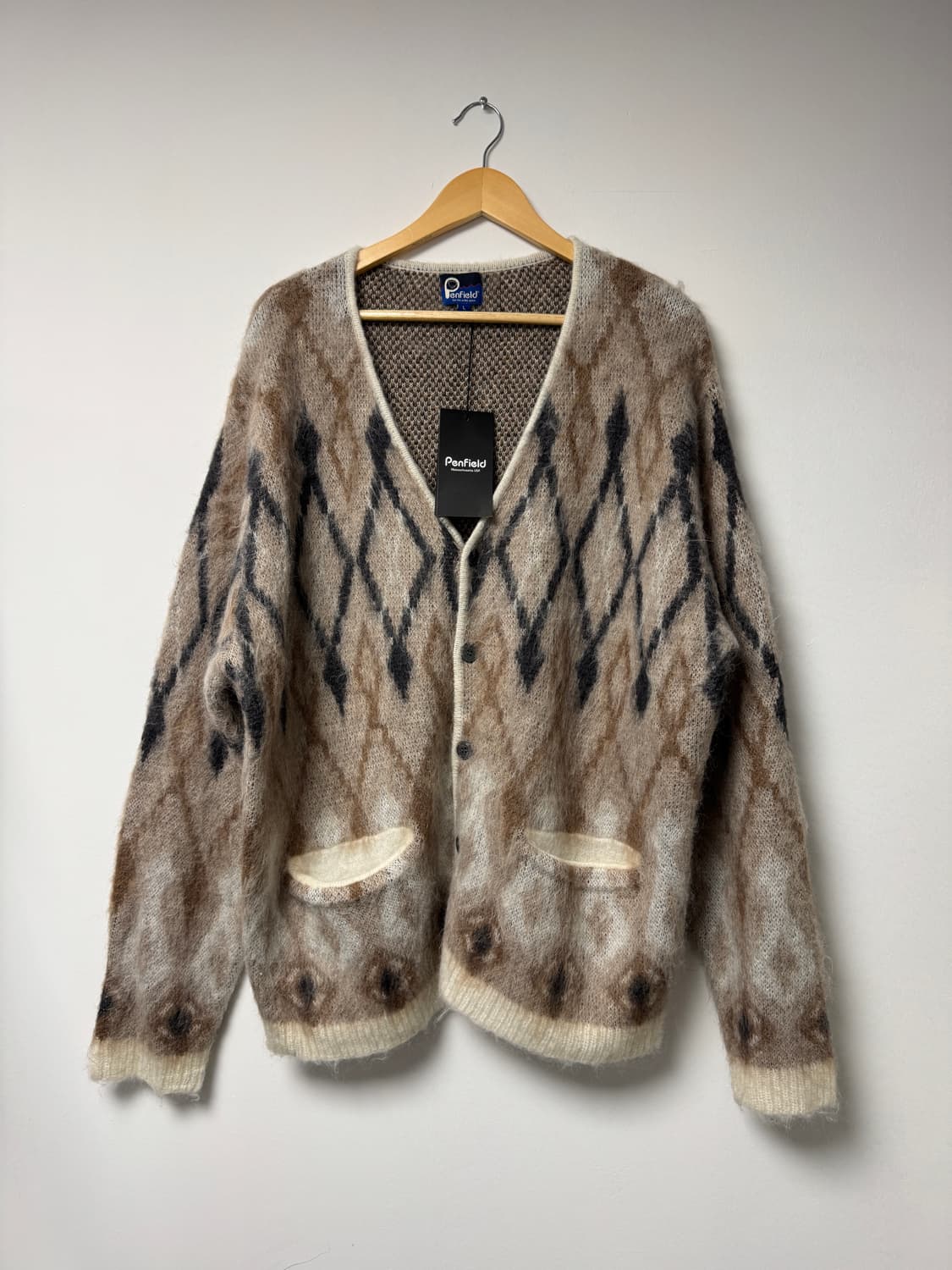 펜필드 모헤어 패턴 가디건 새상품 XXL 상품이미지1