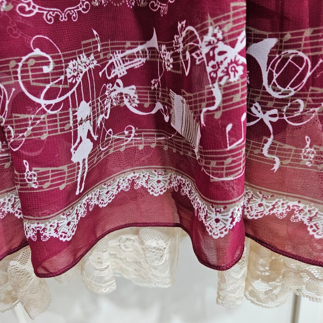 ARROW 티아라 프린팅 와인 원피스 상품이미지7