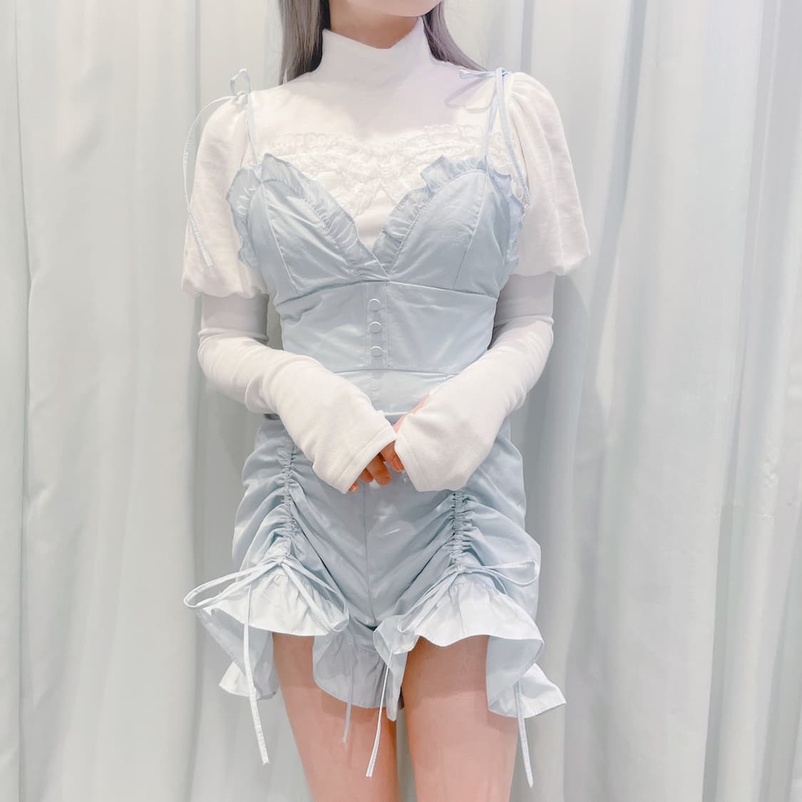 lililly tokyo 나일론 프릴 올인원 티셔츠 상품이미지10