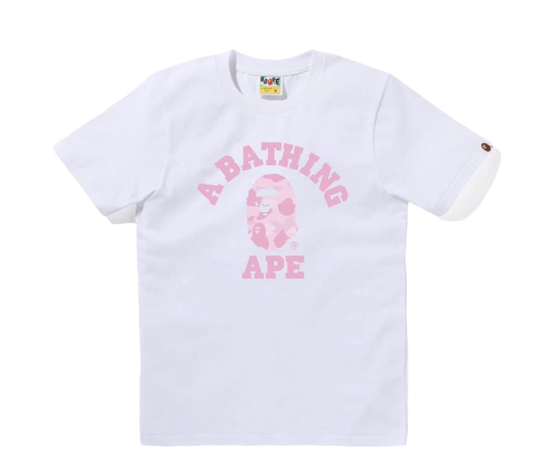 ~3/26) 베이프 파스텔 핑크 반팔 우먼 상품이미지1