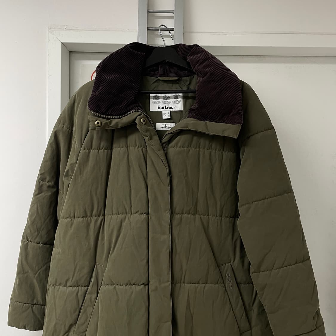 바버 롱 패딩 카키 10(W) 상품이미지2