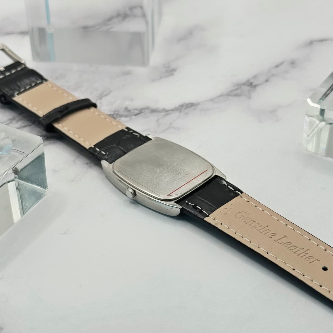  80s90s 빈티지 세이코 탱크 타입 스퀘어 워치 상품이미지8