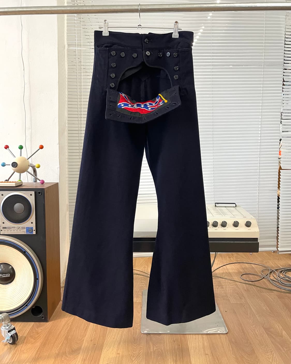 [29] US Navy 세일러 플레어 울 팬츠 상품이미지4